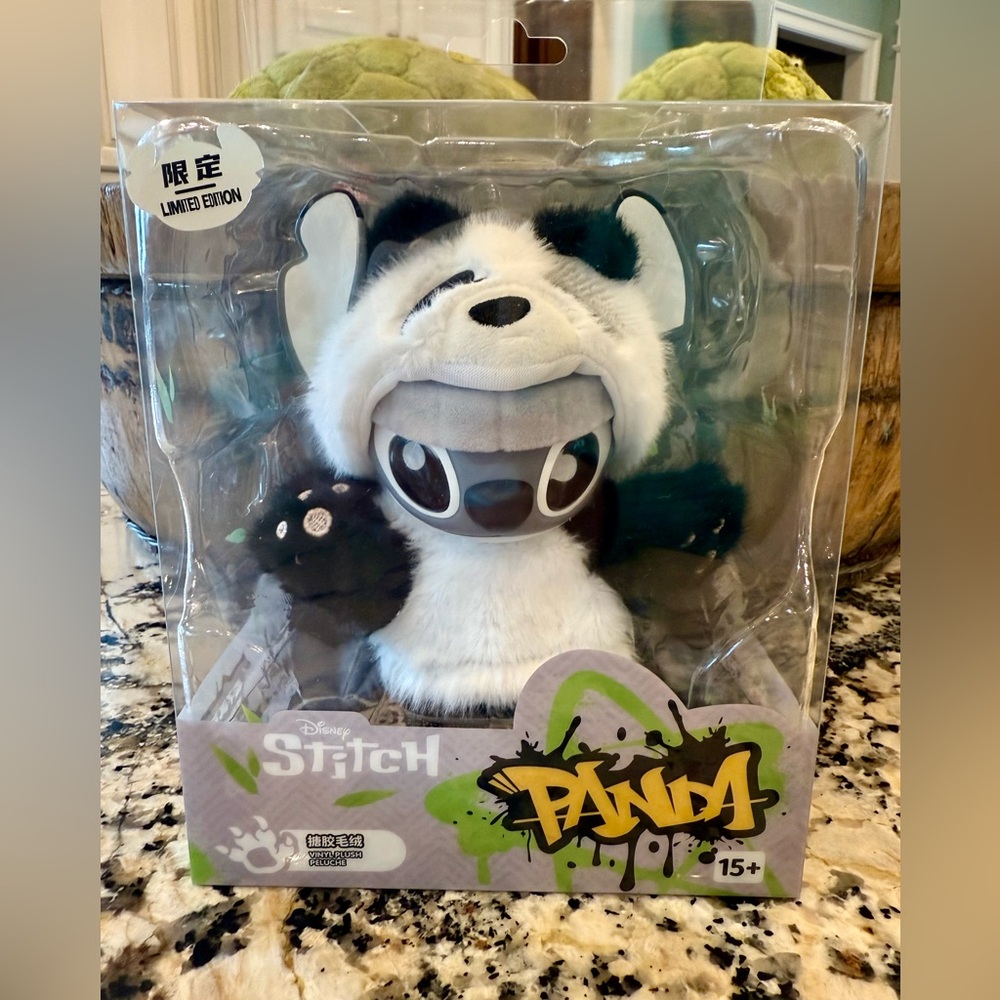 Miniso Disney Stitch GenZ Street Collection Panda Vinyl Plush - Limited Edition
